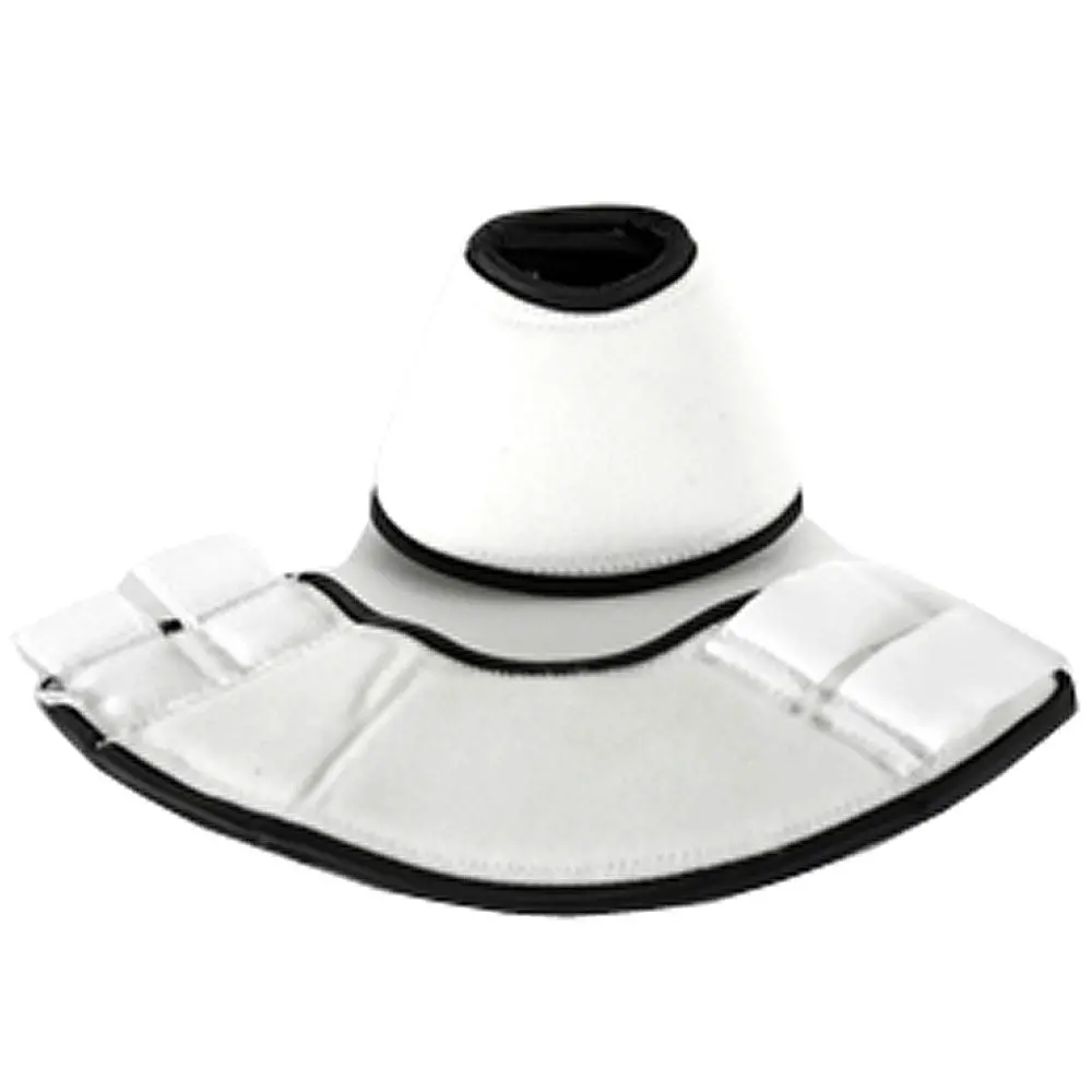 New Hilason Medium White Western Horse Tack No-Turn Bell Boot 1