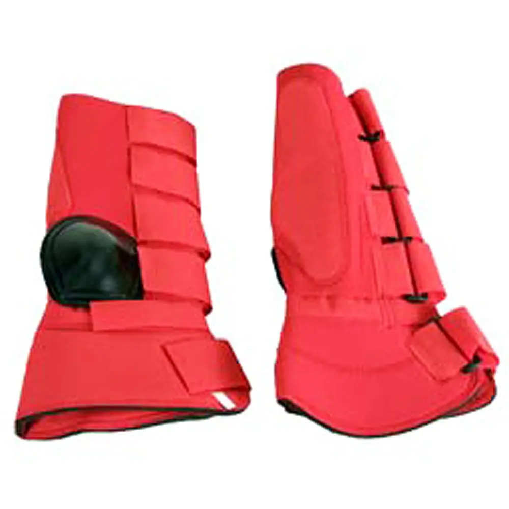 Large Hilason Western Horse Tack 4 In 1 Leg Combo Boots Red 1