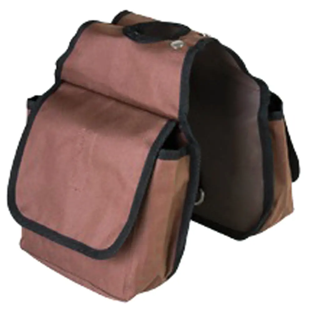 Hilason 7.5" x 7.5" Western Horn Bag – Hunter Green Horse Tack Accessory with Pockets
