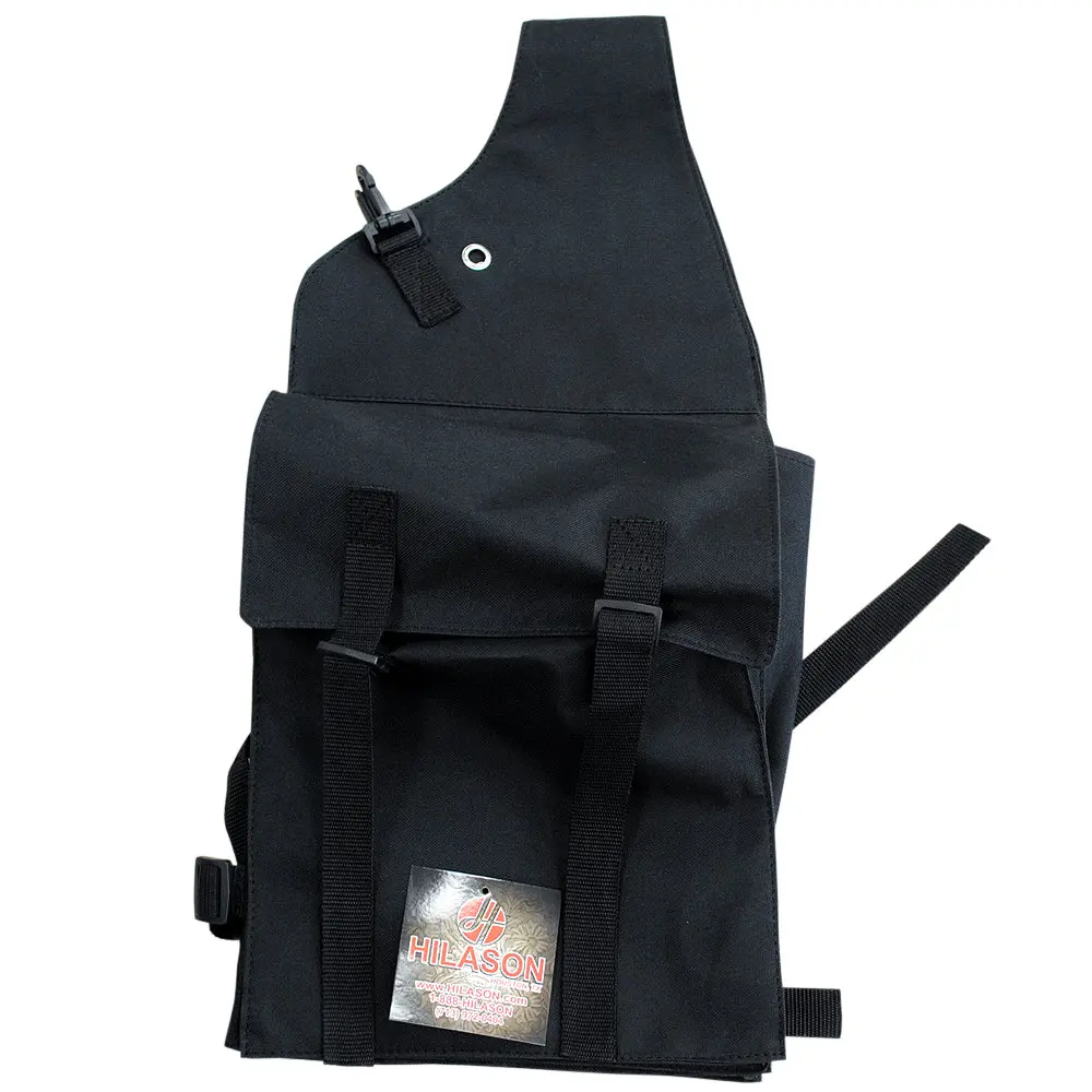 9"X4.5"X12" Hilason Western 600D Nylon Horse Saddle Bag Black 1