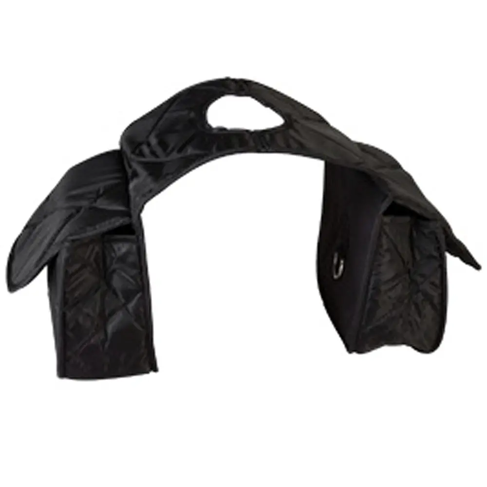7"X8" Black Hilason Western Tack Horse Quilt Saddle Horn Pockets Bag 1