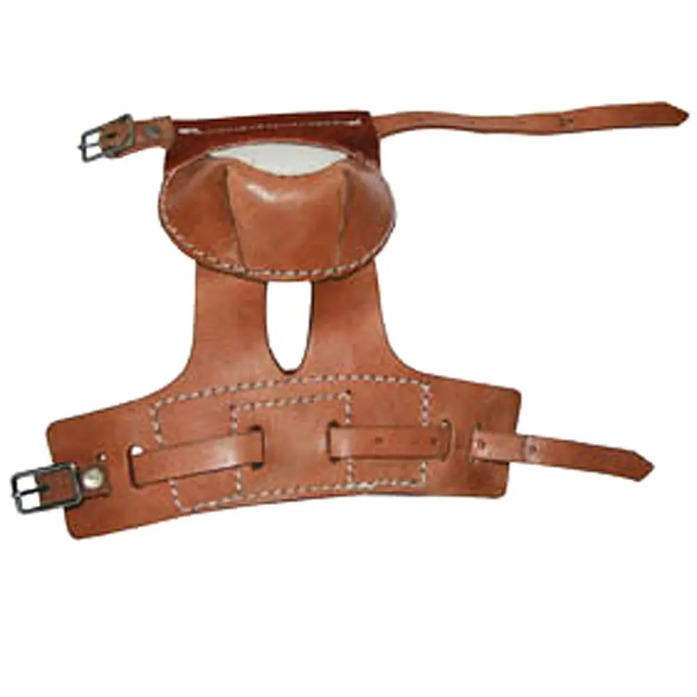 U-Hilason Western Horse Tack Leg Protection Leather Skid Boots 1