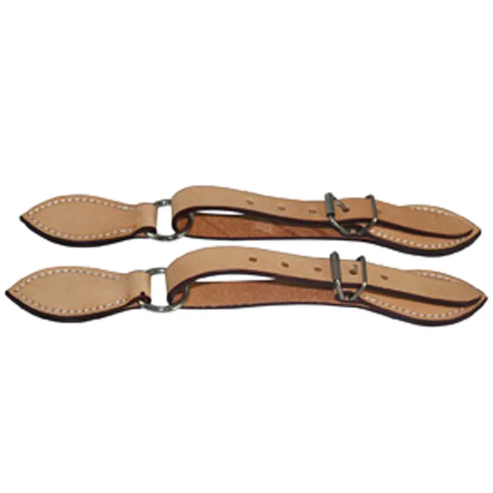 Hilason Russet Leather Spur Strap 5/8In Skirt 1