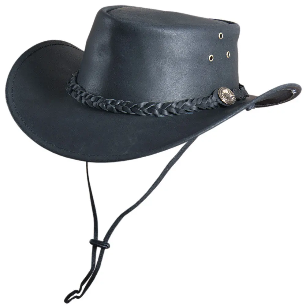 Hilason L M S X Hand Made Genuine Cubic Leather Crushable Hat 3 In Brim | Cowboy Cow Girl Hats Sun For Women & Men Fedora 1