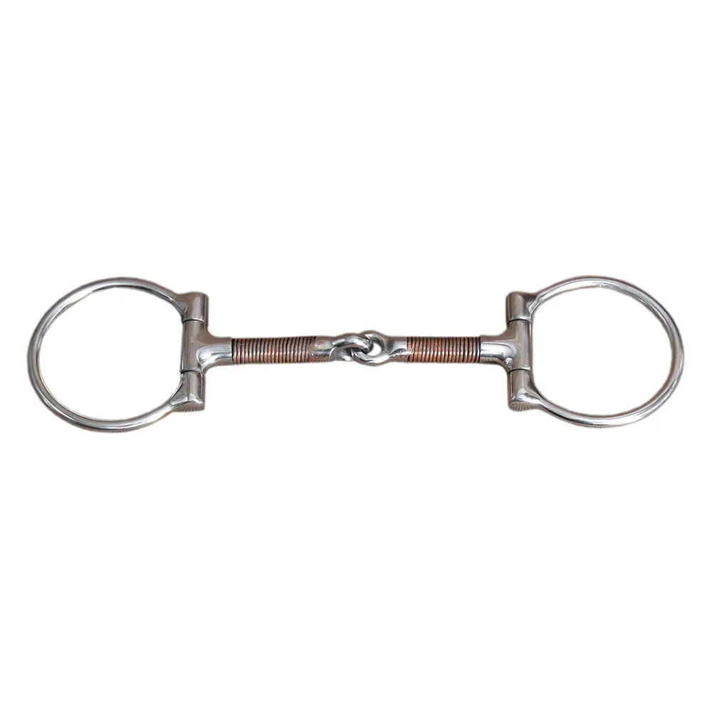 5" Hilason Western Stainless Steel Horse Copper Mouth Bit W/ 2.5" Ring 1