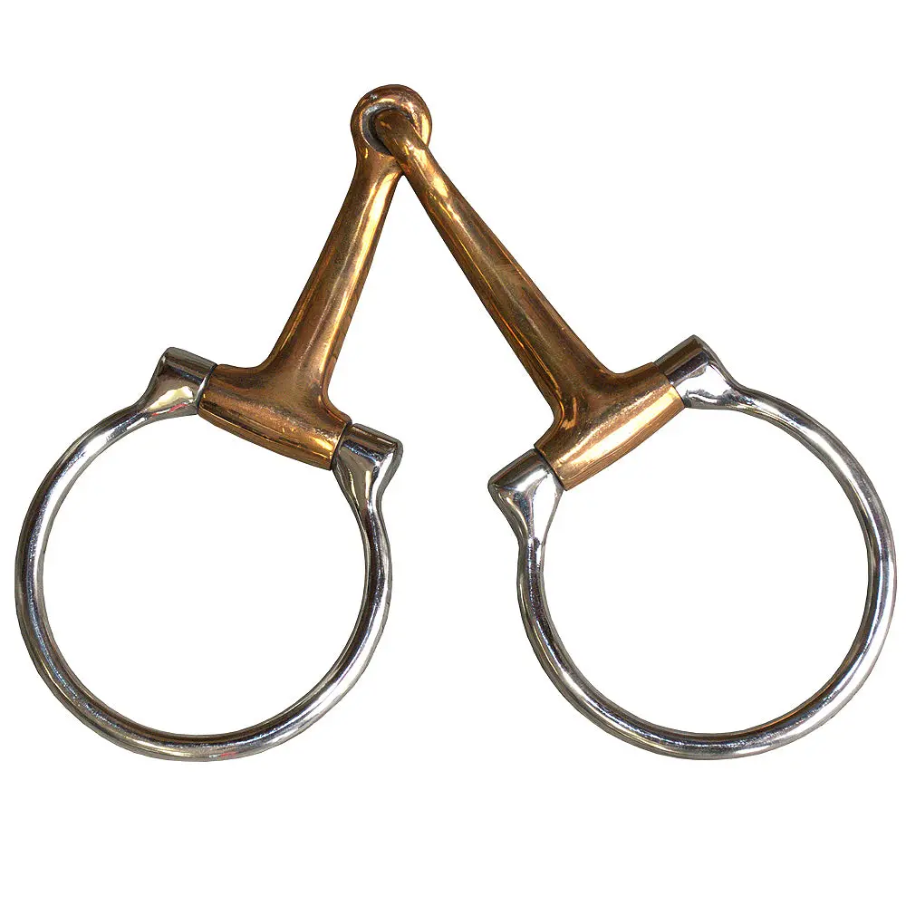 5" Hilason Western Horse Mouth Solid Cooper Ring Stainlesssteel Bits 1