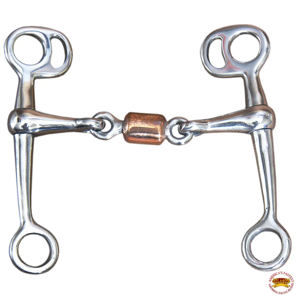 5" Hilason Tom Thumb Stainless Steel Horse Copper Roller Mouth Bit 1