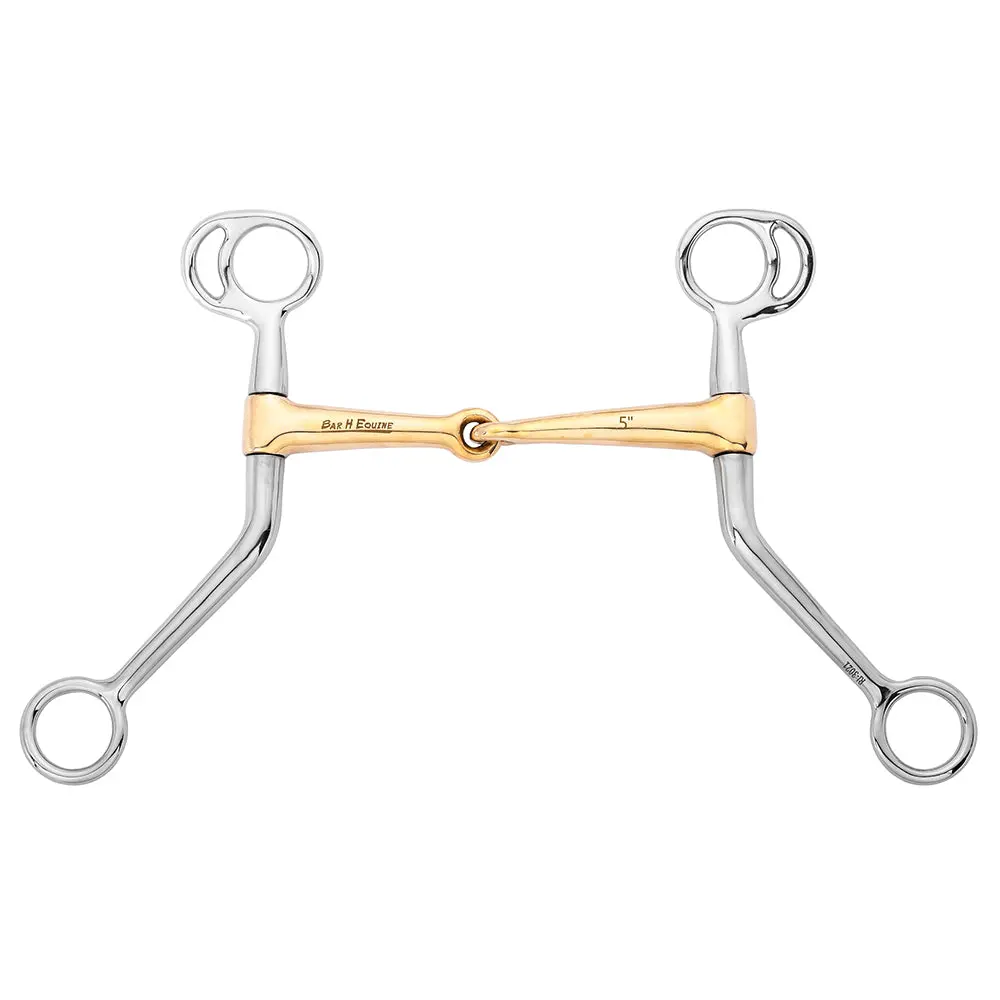 Bar H Equine Tom Thumb Bit With Single-Jointed Copper Mouthpiece 1