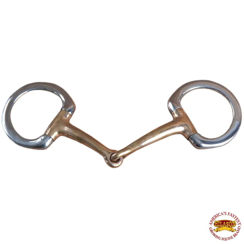5" Hilason Western Stainless Steel Egg Bit Copper Mouthpiece Horse 1