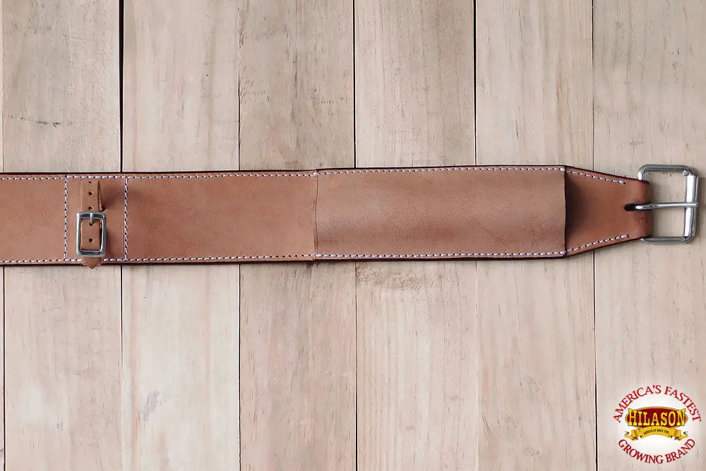 Hilason Western Leather Saddle Girth Cinch Plain 2