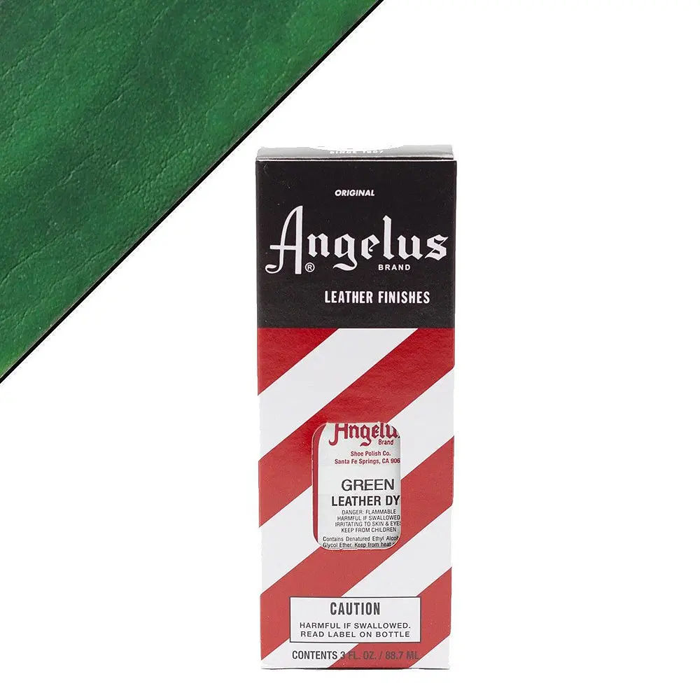 Angelus Permanent Leather Dye with Applicator – Jade Green (3 oz)