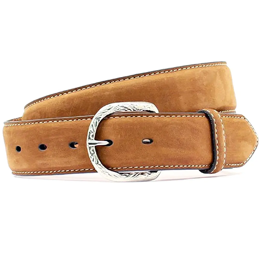 32-46 In Nocona Leather Mens Belt Contrast Stitching 1-1/2 Wide Medium 1