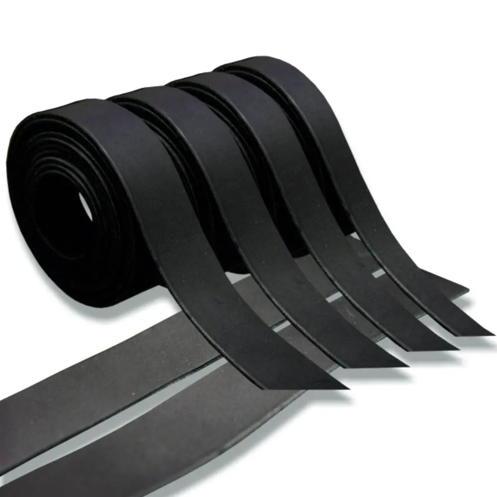 Hilason Genuine Leather Flat Strap Strips For Diy Arts & Craft Projects Jewelry Tooling Home Décor Black 1