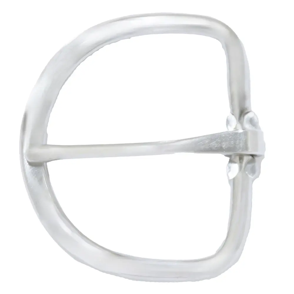 Hilason Heavy-Duty 3" Stainless Steel (Ss) Flat Cinch Buckle - 8Mm Stock, Western Saddlery Hardware 1