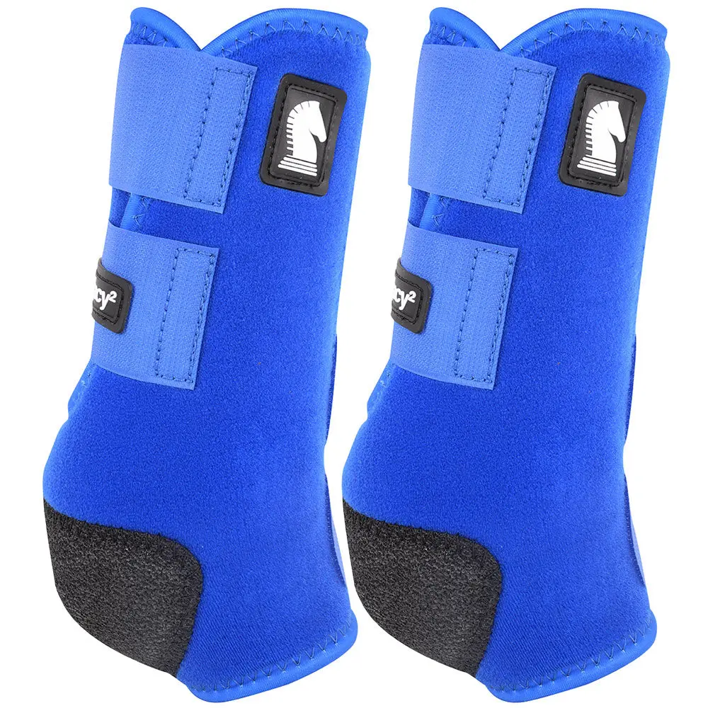 Classic Equine Lightweight Legacy2 Rear Hind Sports Boots Pair Blue 1
