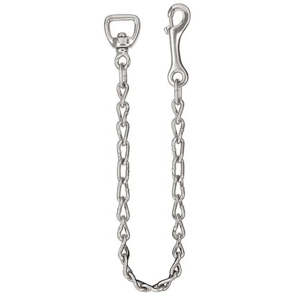 24" Hilason Western Nickel Plated Malleable Iron Swivel Snap Lead Chain 1
