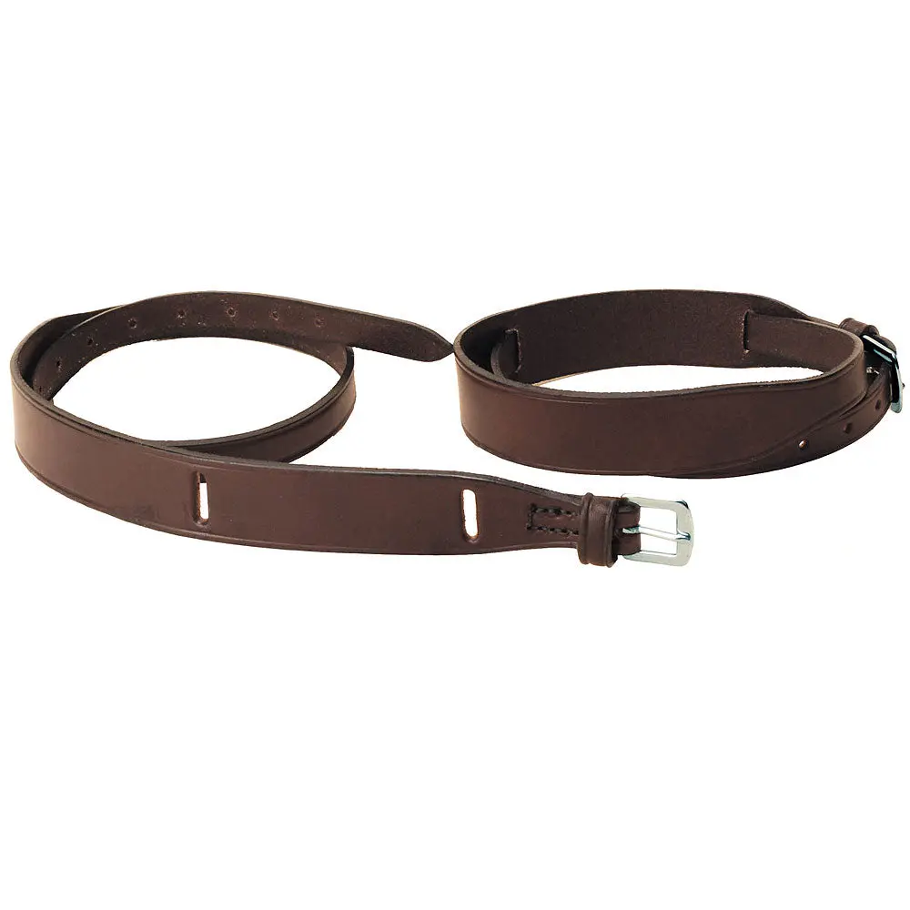 Medium Tory Leather English Bridle Jod Garters Buckle Black 1