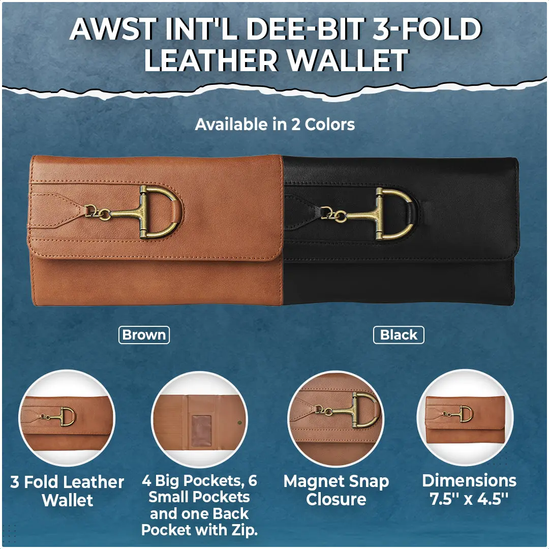 Awst Int'l Dee-Bit 3-Fold Leather Wallet 1