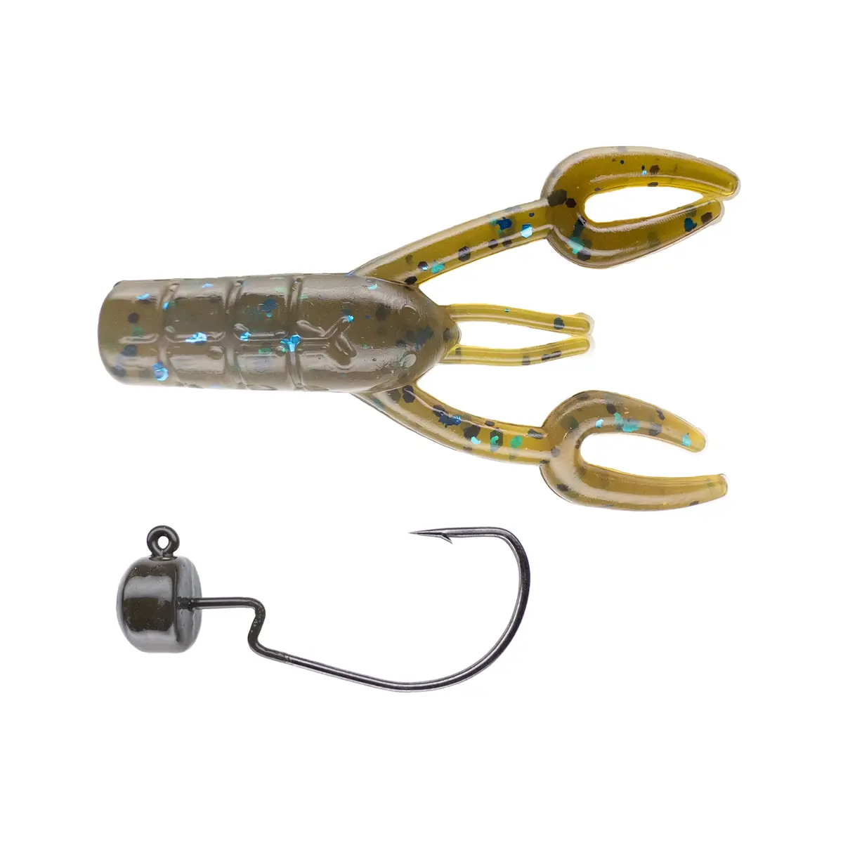 Dirks Craw➕Mad Mouth Bass Bait Co. Offset Block Heads 30