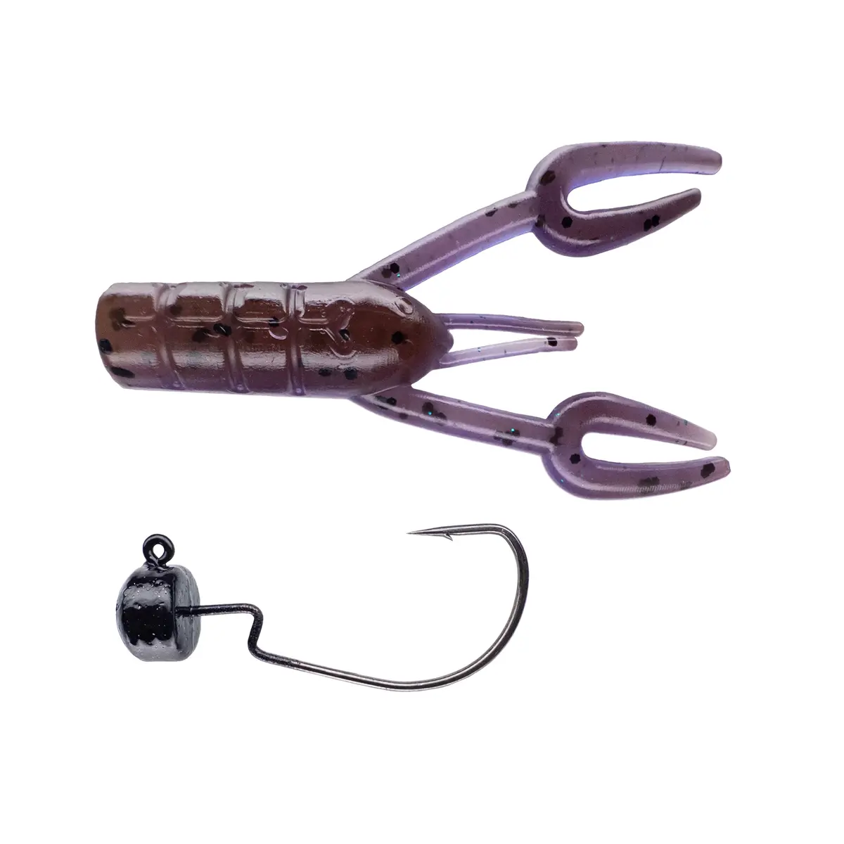 Dirks Craw➕Mad Mouth Bass Bait Co. Offset Block Heads 9