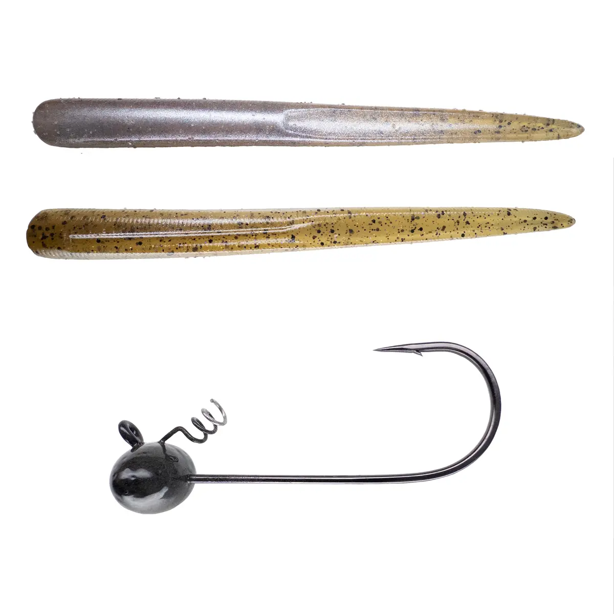 Magnum Baits 6” Wormser➕Mad Mouth Bass Bait Co. Football Shakey Head 40