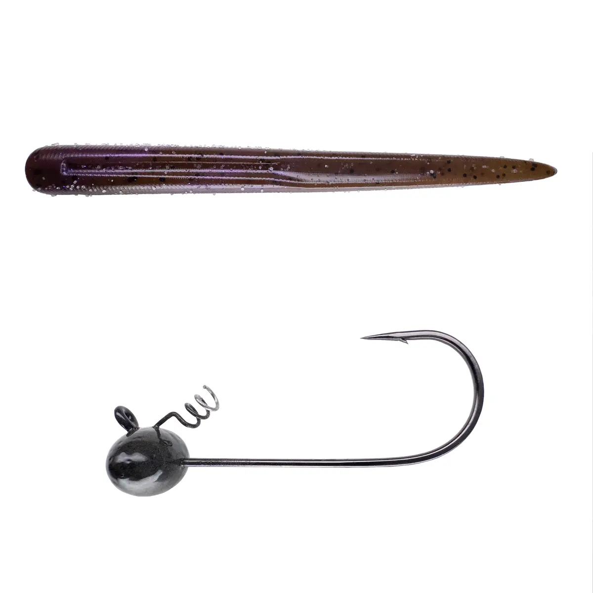 Magnum Baits 6” Wormser➕Mad Mouth Bass Bait Co. Football Shakey Head 39
