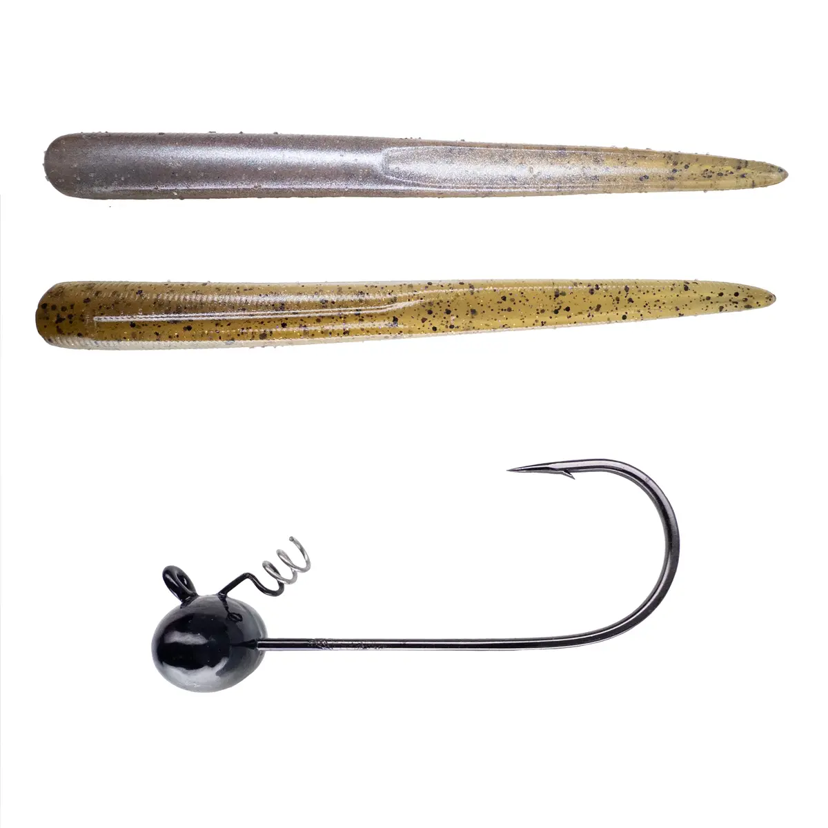 Magnum Baits 6” Wormser➕Mad Mouth Bass Bait Co. Football Shakey Head 37
