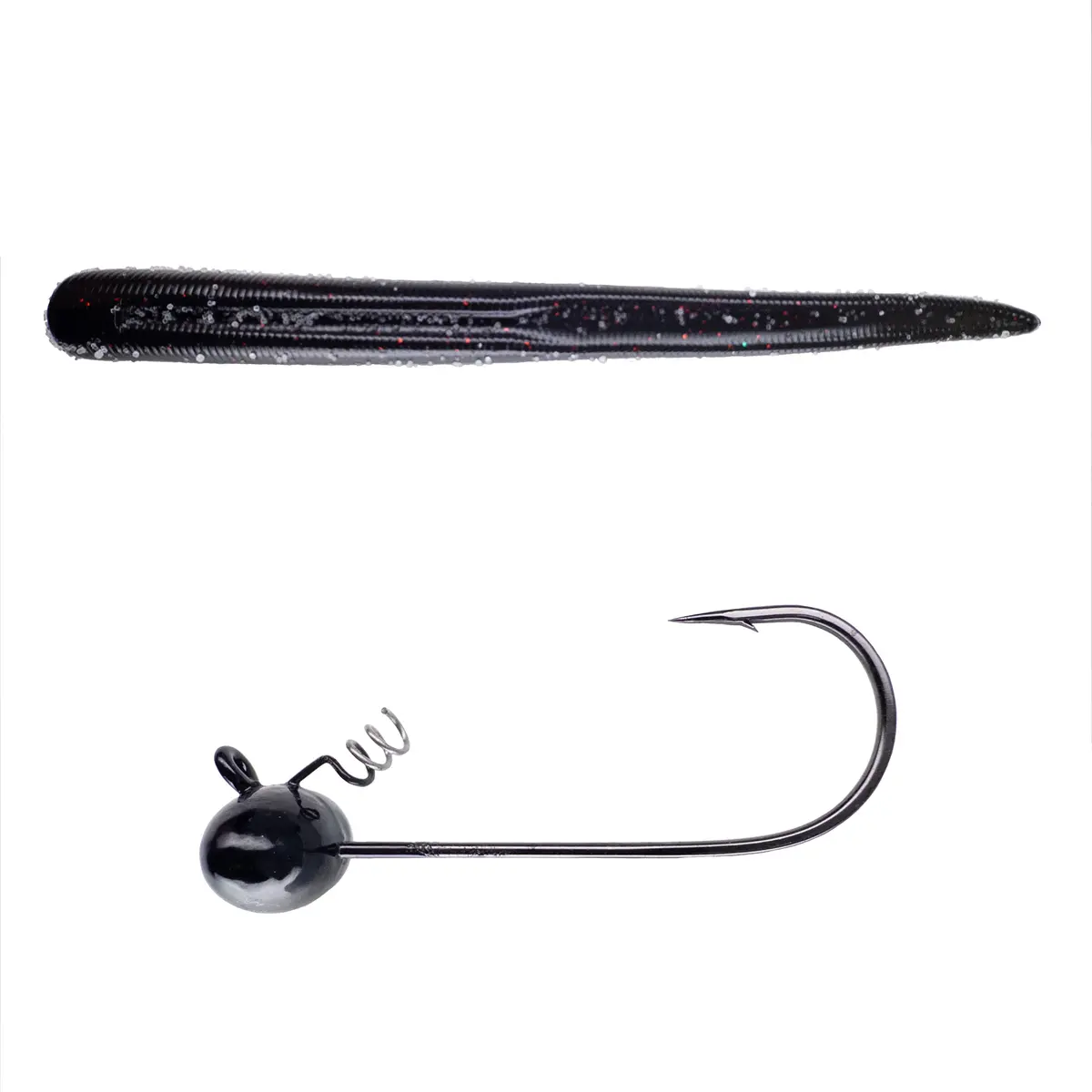 Magnum Baits 6” Wormser➕Mad Mouth Bass Bait Co. Football Shakey Head 29
