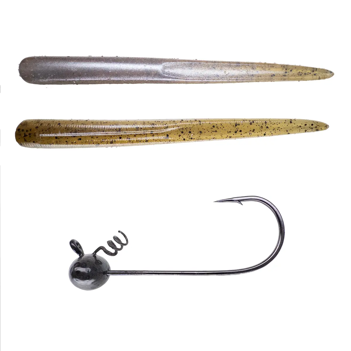 Magnum Baits 6” Wormser➕Mad Mouth Bass Bait Co. Football Shakey Head 39