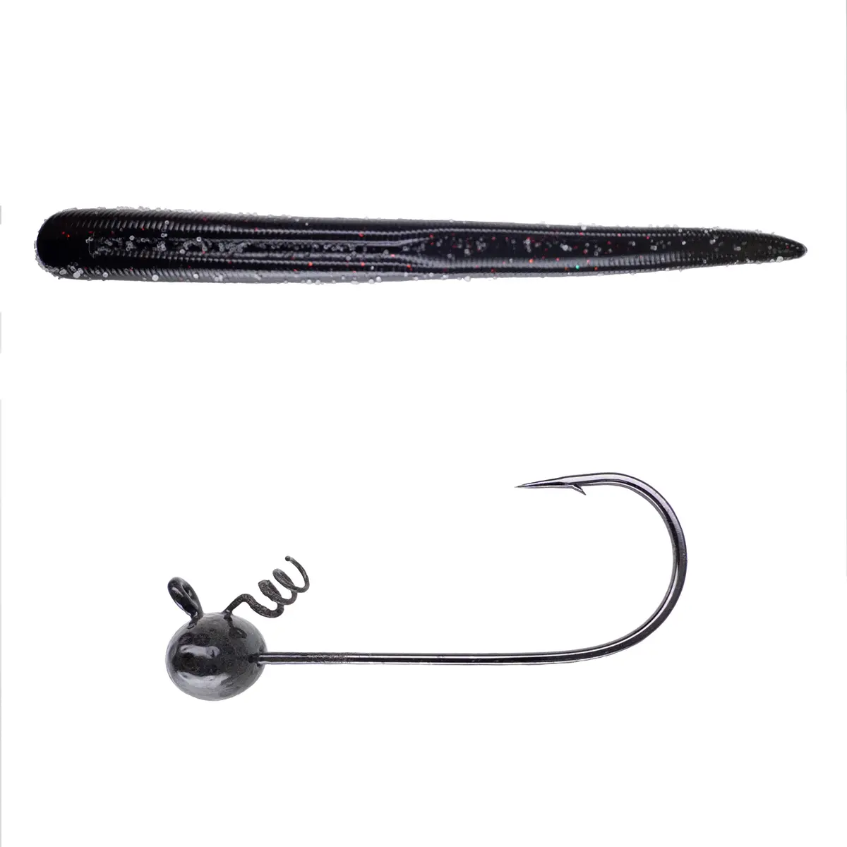 Magnum Baits 6” Wormser➕Mad Mouth Bass Bait Co. Football Shakey Head 27