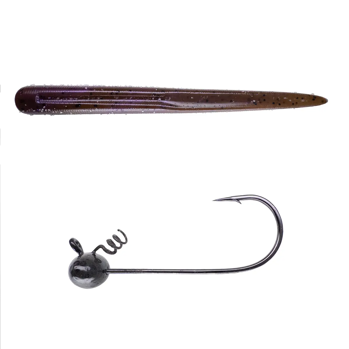 Magnum Baits 6” Wormser➕Mad Mouth Bass Bait Co. Football Shakey Head 26