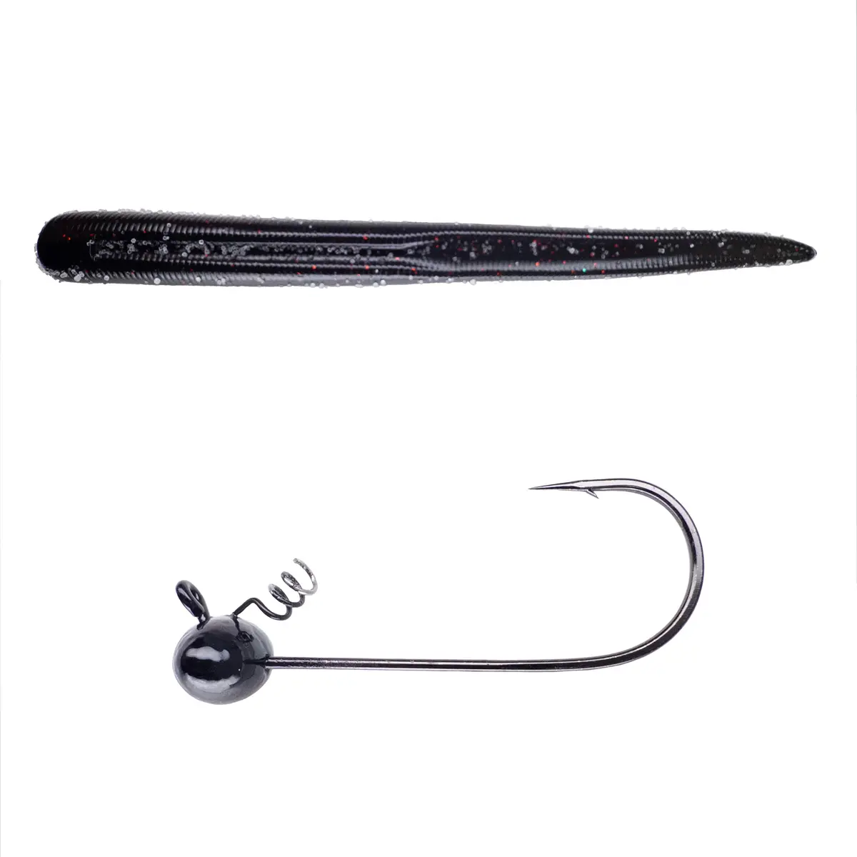 Magnum Baits 6” Wormser➕Mad Mouth Bass Bait Co. Football Shakey Head 25