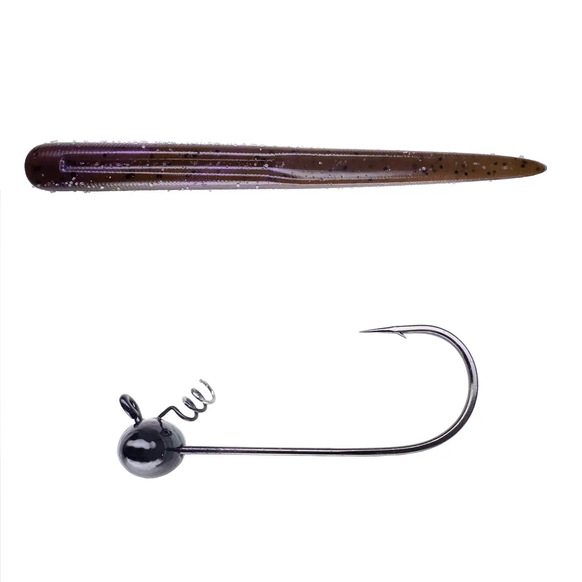 Magnum Baits 6” Wormser➕Mad Mouth Bass Bait Co. Football Shakey Head 24