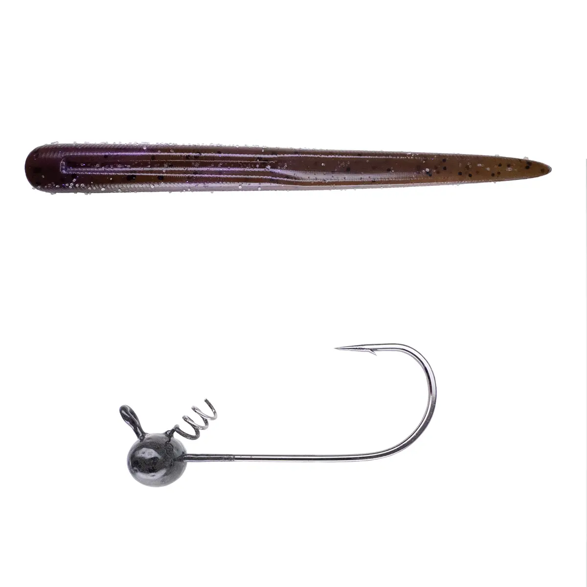 Magnum Baits 6” Wormser➕Mad Mouth Bass Bait Co. Football Shakey Head 16