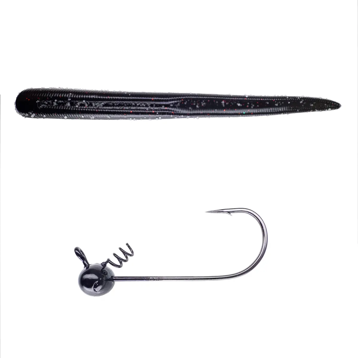 Magnum Baits 6” Wormser➕Mad Mouth Bass Bait Co. Football Shakey Head 17