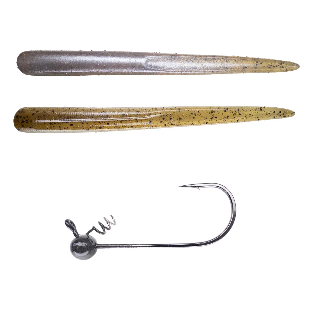 Magnum Baits 6” Wormser➕Mad Mouth Bass Bait Co. Football Shakey Head 37