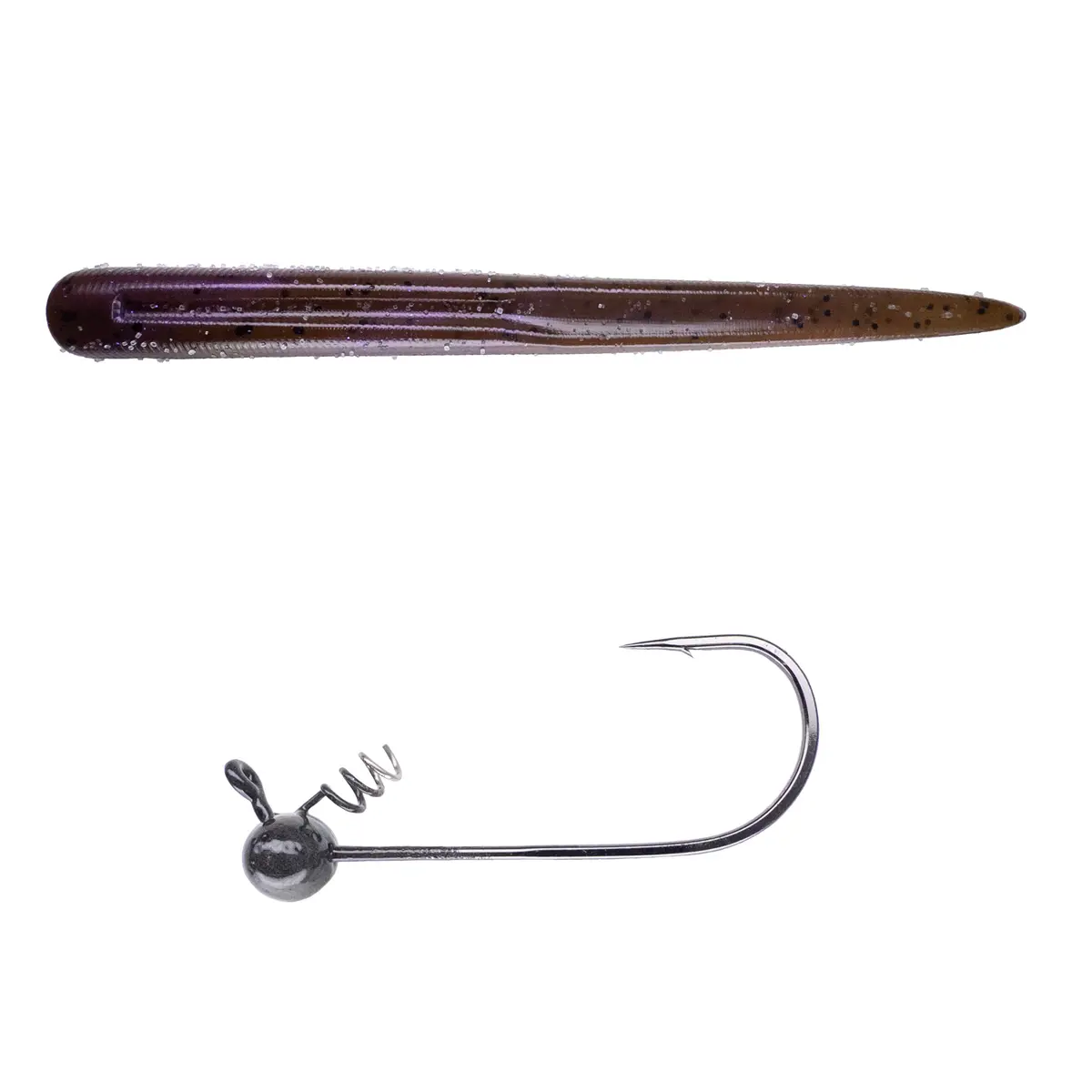 Magnum Baits 6” Wormser➕Mad Mouth Bass Bait Co. Football Shakey Head 5