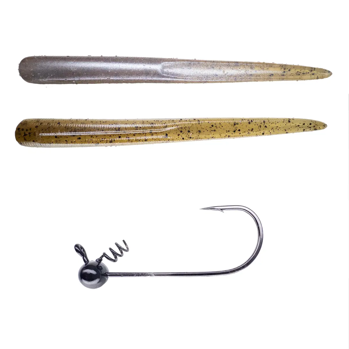 Magnum Baits 6” Wormser➕Mad Mouth Bass Bait Co. Football Shakey Head 33