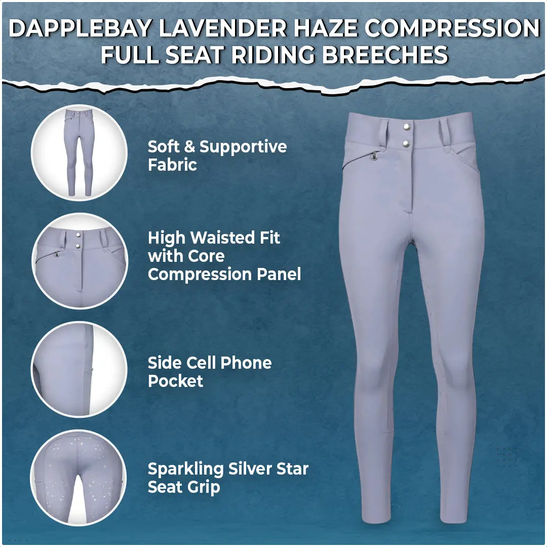 Dapplebay Lavender Haze Compression Full Seat Riding Breeches 1
