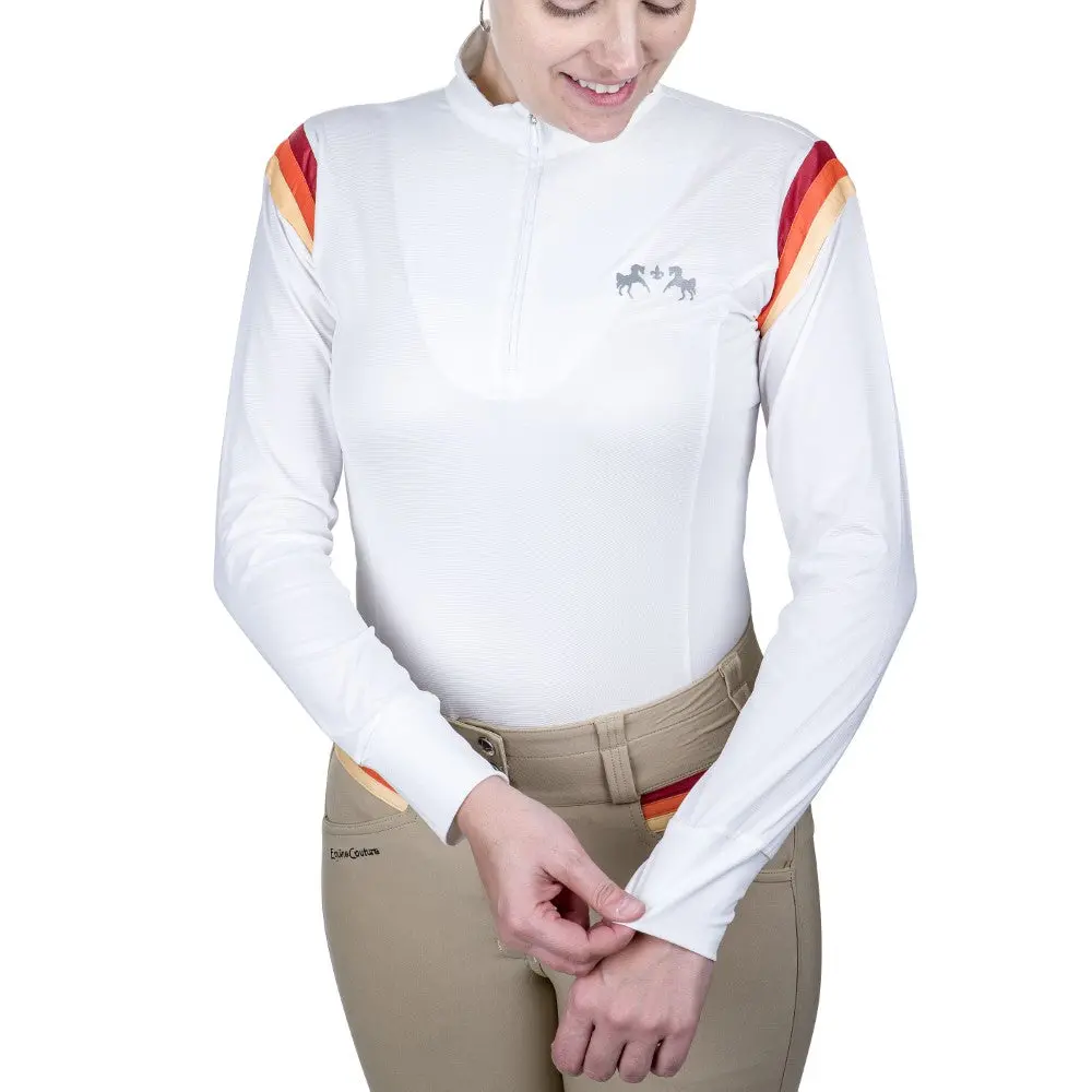 Equine Couture Gradient Long Sleeve Show Shirt 1