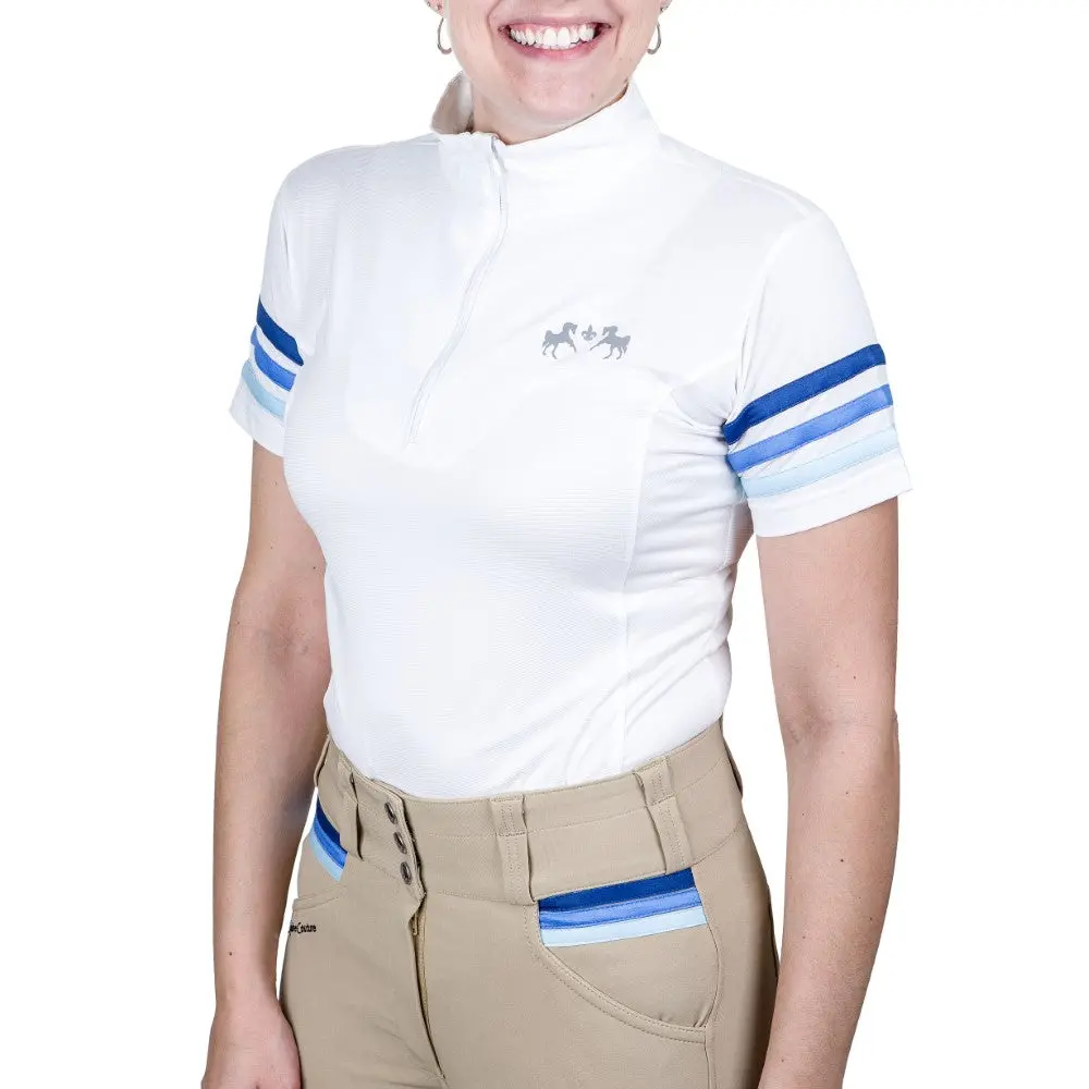 Equine Couture Gradient Short-Sleeve Show Shirt – Performance Style - Image 5
