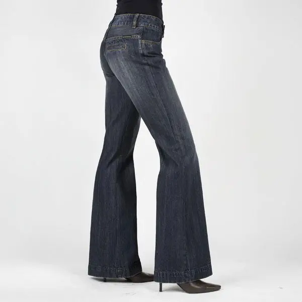 Stetson Women's 214 Dark Wash City  Long Trouser 1