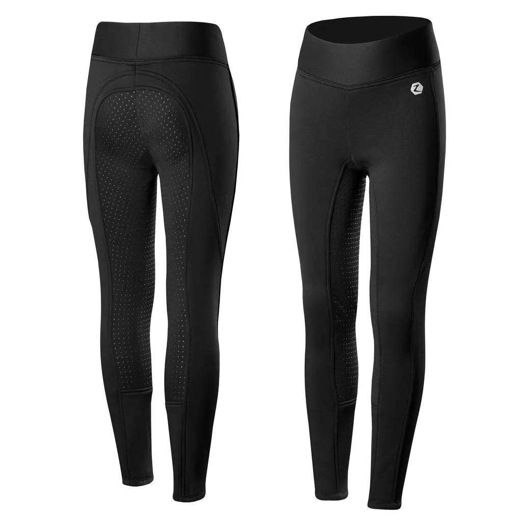 Horze Active Kids Silicone Full Seat Winter Tights 1