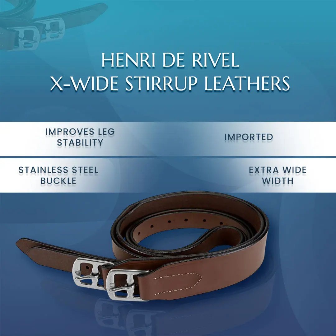 Henri De Rivel X-Wide Stirrup Leathers 1