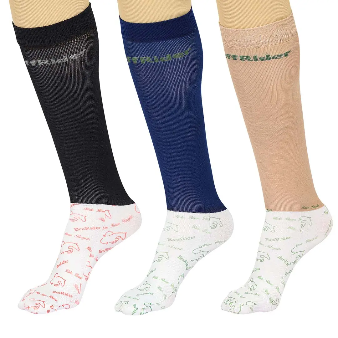 Ecorider By Tuffrider Ladies 3 Pack Socks 1