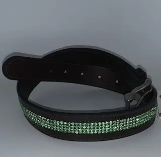 Equine Couture Bling Leather Belt - Regular Leather 1