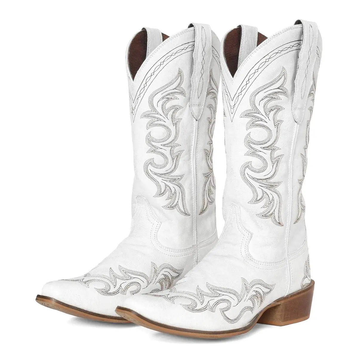 Tuffrider Womens Snip Toe Paris Embroidered Western Boots 1