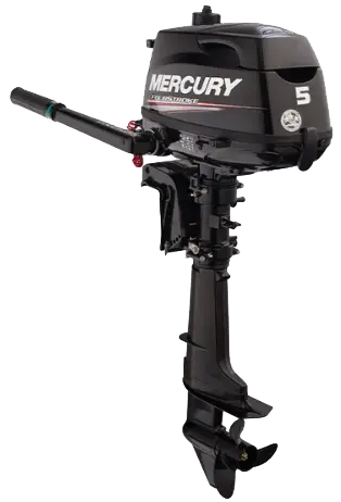 Mercury 5Hp Outboard | Tiller, Manual Start, 15" Shaft | 5Mh 1
