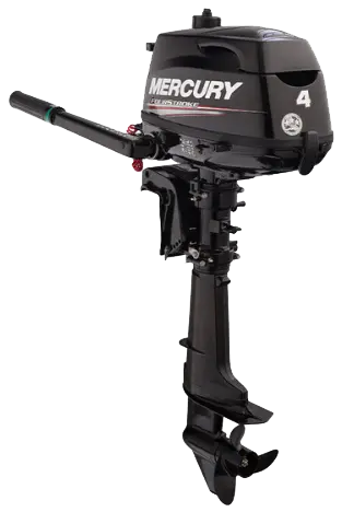 Mercury 4Hp Outboard | Tiller, Manual Start, 15" Shaft | 4Mh 1
