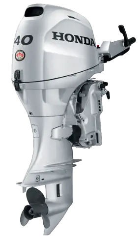 Honda 40Hp Outboard | Tiller, Electric Start, 20" Shaft | Bf40d4lha 1